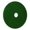 Scrubbing Pad, 16" Diameter, Green, 5/Carton
