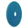 Cleaner Pad, 16" Diameter, Blue, 5/Carton