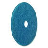 Cleaner Pad, 20" Diameter, Blue, 5/Carton