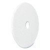 Polishing Pad, 18" Diameter, White, 5/Carton