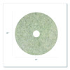 Combo Burnishing Pad, 28" Diameter, Gray, 5/Carton
