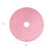 Remover Burnishing Pads, 20", Pink, 5/Carton