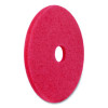 Buffing Pad, 12" Diameter, Red, 5/Carton