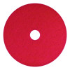 Buffing Pad, 12" Diameter, Red, 5/Carton
