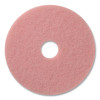 Buffing Pad, 17" Diameter, Red, 5/Carton