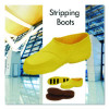 Stripping Boots, Size Large, Yellow, 2/Pack