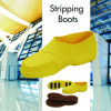 Stripping Boots, Extra Large, Yellow/Brown, One Pair