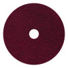 Black Diamond 400 Grit Heavy-Duty Cleaning Pad, 20" Diameter, Black/Red, 2/Carton