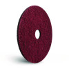 Black Diamond 400 Grit Heavy-Duty Cleaning Pad, 20" Diameter, Black/Red, 2/Carton