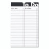 To Do Notepads, Randomly Assorted Headband Colors, List-Management Format, (50) White 5 x 8 Sheets