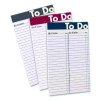 To Do Notepads, Randomly Assorted Headband Colors, List-Management Format, (50) White 5 x 8 Sheets