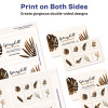 Print-To-The-Edge Business Cards With Rounded Corners, Inkjet, 2 x 3.5, White, 8 Cards/Sheet, 20 Sheets/Pack