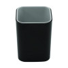 Fusion Pencil Cup, Plastic, 2.99 x 2.99 x 3.96, Black/Gray