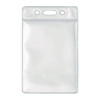 Id Badge Holder, Clear, Vertical Orientation, 2.38 x 3.5 Insert, 50/Pack
