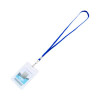Deluxe Lanyard With J-Hook, Blue, 36" Long, 100/Pack