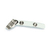 Badge Straps With Clips, 0.38" x 2.75", Clear, 25/Pack