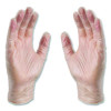 Industrial Vinyl Gloves, Powder-Free, Small, 3 Mil Thick, 9.5" Long, Clear, 100/Box