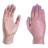 Vinyl Exam Gloves, Powder-Free, X-Large, 9.5" Long, Clear, 100/Box