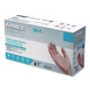 Vinyl Exam Gloves, Powder-Free, X-Large, 9.5" Long, Clear, 100/Box