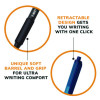 Soft Feel Ballpoint Pen Value Pack, Retractable, Medium 1 Mm, Black Ink, Black Barrel, 36/Pack