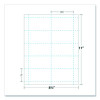 Printable Microperforated Business Cards, Copier/Inkjet/Laser/Offset, 2 x 3.5, White, 10/Sheet, 100 Sheets/Pack