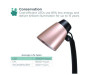 Modern Led Desk Lamp, Black/Rose Gold