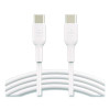 Boost Charge Usb-C To Usb-C Cable, 3.3 Ft, White, 2/Pack