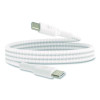 Boost Charge Braided Usb-C To Usb-C Cable, 3.3 Ft, White