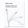 Boost Charge Braided Usb-C To Usb-C Cable, 3.3 Ft, White