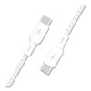 Boost Charge Braided Usb-C To Usb-C Cable, 100 W Power Delivery, 6.6 Ft, White, 2/Pack
