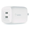 Boost Charge Pro Dual Usb-C Gan Wall Charger With Pps, White