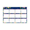 Day Designer Peyton Laminated Erasable Wall Calendar, Floral Artwork, 36 x 24, White/Navy Sheets, 12-Month (Jan To Dec): 2026