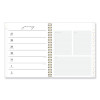 Life Note-It Leah Weekly/Monthly Notes Planner, Floral Artwork, 11 x 8.5, Gray/Pink/White Cover, 12-Month (Jan To Dec): 2026