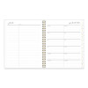 Life Note-It Leah Weekly/Monthly Notes Planner, Floral Artwork, 11 x 8.5, Gray/Pink/White Cover, 12-Month (Jan To Dec): 2026