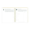 Day Designer Navy Stripe Daily/Monthly Planner, Horizontal Stripe Artwork, 10 x 8, Navy/White Cover, 12-Month (Jan-Dec): 2026