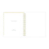 Day Designer Navy Stripe Daily/Monthly Planner, Horizontal Stripe Artwork, 10 x 8, Navy/White Cover, 12-Month (Jan-Dec): 2026
