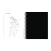 Nevaeh Weekly/Monthly Planner, Floral Artwork, 11 x 8.5, Black/Multicolor Cover, 12-Month (Jan To Dec): 2026