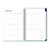 Ashlyn Weekly/Monthly Planner, Floral Artwork, 8 x 5, Navy/Multicolor Cover, 12-Month (Jan To Dec): 2026
