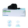 396 Series Disposable General-Purpose Nitrile Gloves, Powder-Free, Small, 4.4 Mil Thick, 9.5" Long, Black, 100/Box