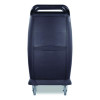 Bussing Cart, Plastic, 3 Shelves, 300 Lb Capacity, 18 x 36.25 x 38, Black