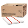 Antimicrobial Foodservice Wipers, 1-Ply, 12 x 21, Red/White, 150/Carton