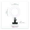 Universal Ring Light, 6" Dia, Black