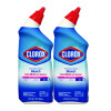 Disinfecting Toilet Bowl Cleaner With Bleach, Rain Clean Scent, 24 Oz Bottle, 2/Pack