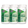 Cloroxpro Ecoclean Disinfecting Wipes, 1-Ply, 8 x 7, Unscented, White, 75 Count, 6/Carton