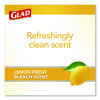 Medium Drawstring Trash Bags With Clorox, 8 Gal, Lemon Fresh Bleach Scent, 0.74 Mil, 23" x 21.63", Gray, 26/Box
