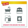 Medium Drawstring Trash Bags With Clorox, 8 Gal, Lemon Fresh Bleach Scent, 0.74 Mil, 23" x 21.63", Gray, 26/Box