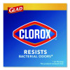 Medium Drawstring Trash Bags With Clorox, 8 Gal, Lemon Fresh Bleach Scent, 0.74 Mil, 23" x 21.63", Gray, 26/Box