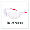 Hulk Hk1 Series Safety Glasses, Clear/Red Full Frame, Clear Dual Lens