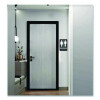 Indoor Restroom Door Sign, Unixex 5.5 X 8.5, Black/White
