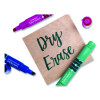 Take Note Dry Erase Markers, Chisel Tip, Assorted Colors, 4/Set